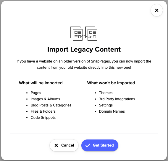 Migrating Your Legacy Account